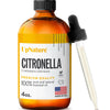 UpNature Citronella Essential Oil 4oz – 100% Pure Citronella Oil for Natural Mosquito Spray & Soap