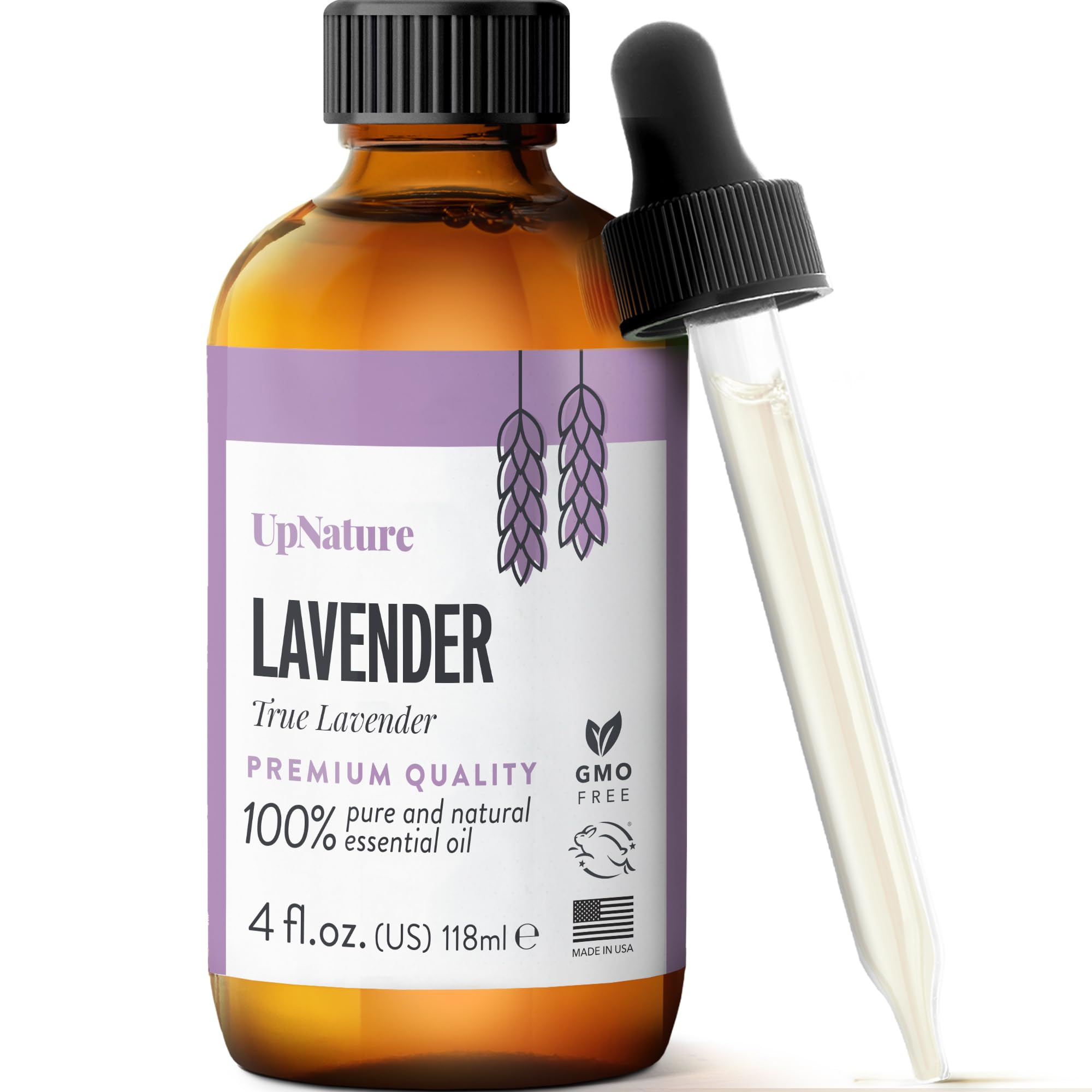 UpNature Lavender Essential Oil Pure - 100% Natural & Pure Lavender Oil - Essential Oils for Diffuser - Diffuser Oil for Aromatherapy - Get Better Sleep - Massage