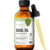 UpNature Basil Essential Oil - 100% Natural & Pure, Undiluted, Premium Quality Aromatherapy Oil- Basil Oil for Skin, Strengthen Hair & Stimulates Scalp, Relieves Congestion & Muscle Discomfort, 2oz