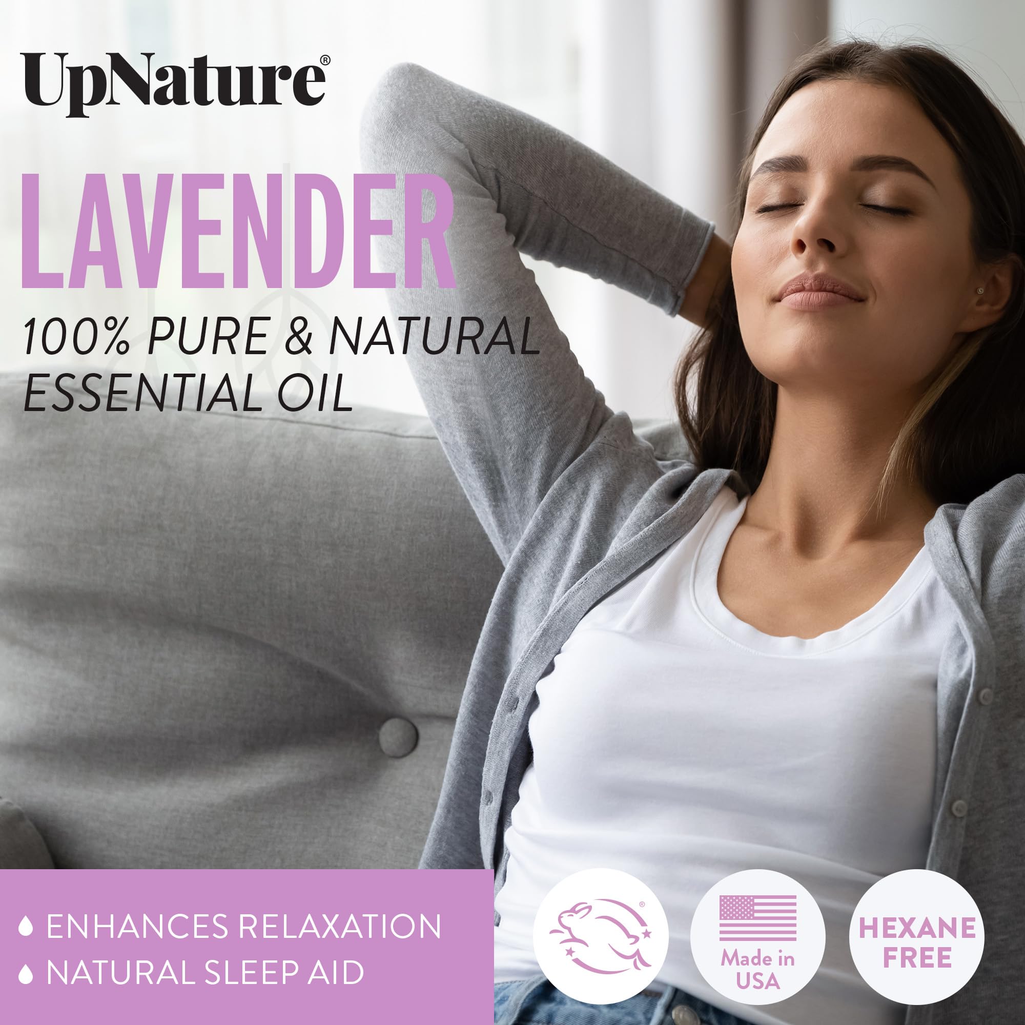 Lavender Essential Oil Roll On by UpNature - Aromatherapy Lavender Oil for Sleep, Stress Relief, & Relaxation